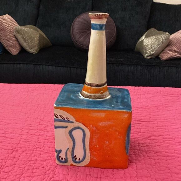 Desimone Colorful Ceramic “ Cat”Vase - Picture 3 of 12